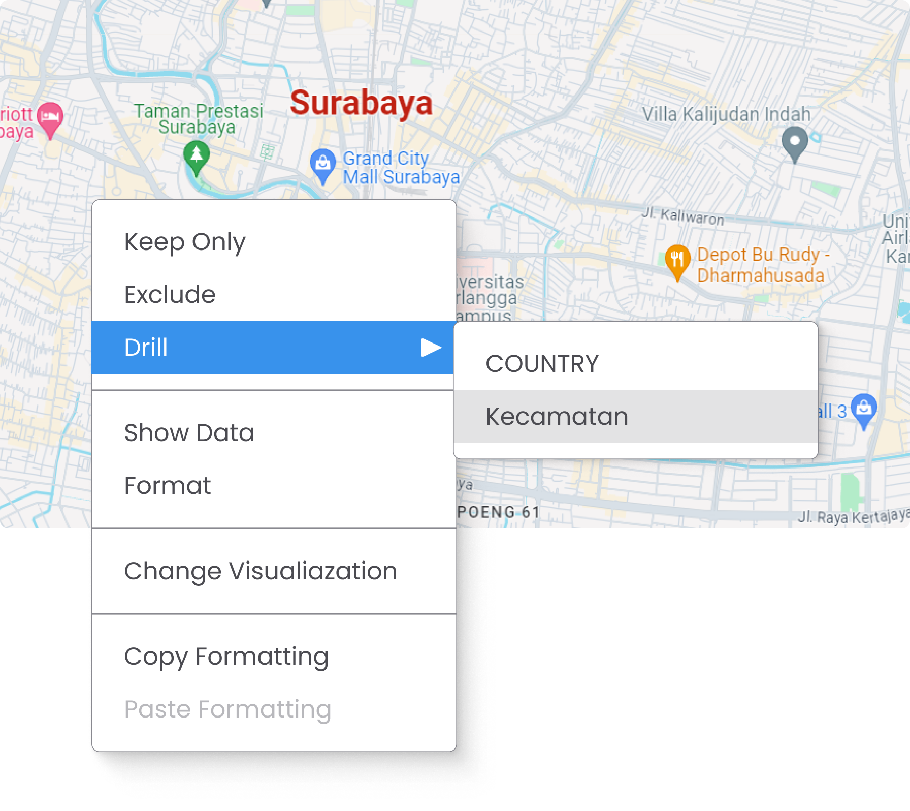 Chart Drill Down Feature